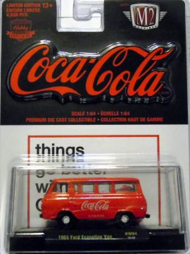 M2 Machines Coca Cola Release RW04H 1965 Ford Econoline Van
